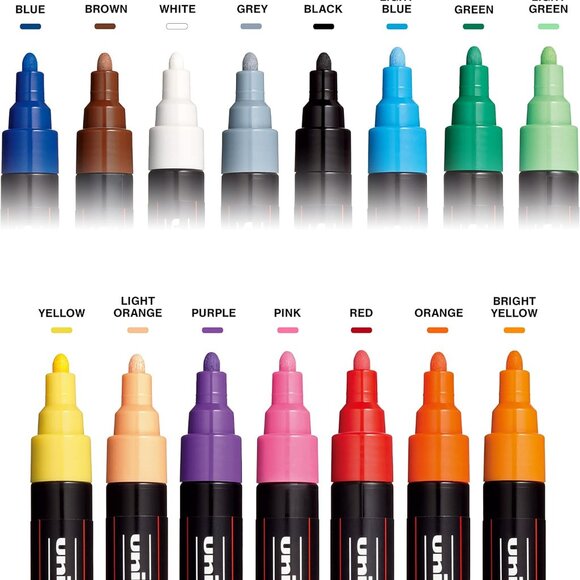 NEW 15 POSCA Paint Markers 5M Medium Tip Acrylic Paint Pens Art Supplies PC-5M 1 - Picture 6 of 16